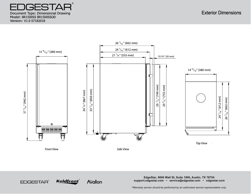 Image de la première page du manuel de l'appareil BR1500SSOD