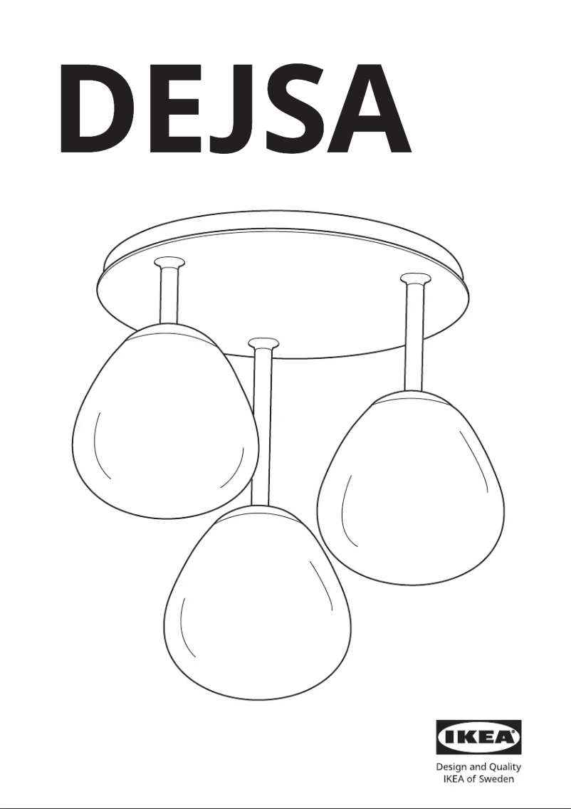 Page 1 de la notice Manuel utilisateur Ikea DEJSA 004.307.69