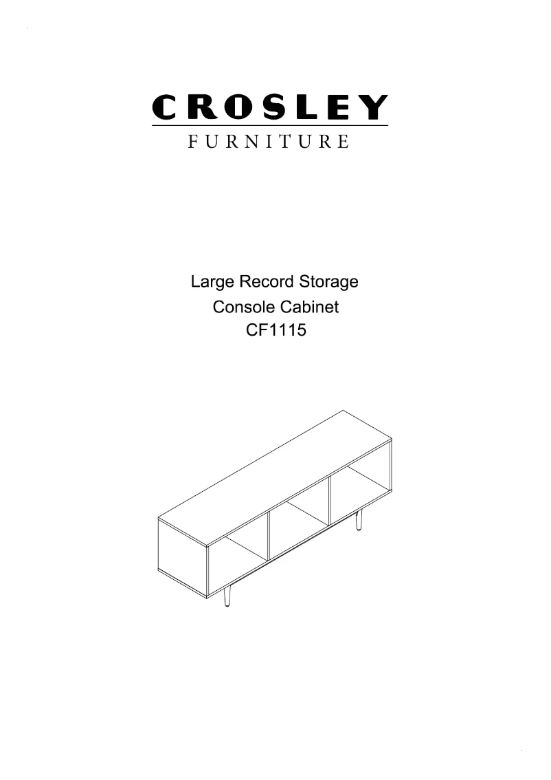 Page 1 de la notice Manuel utilisateur Crosley CF1115