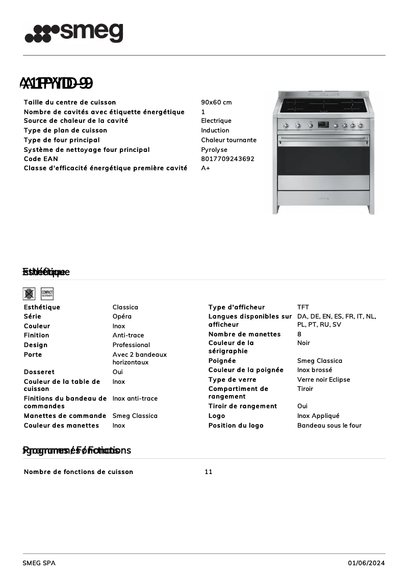 Image de la première page du manuel de l'appareil A1PYID-9