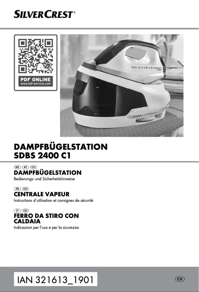 Page 1 de la notice Manuel utilisateur SilverCrest SDBS 2400 C1