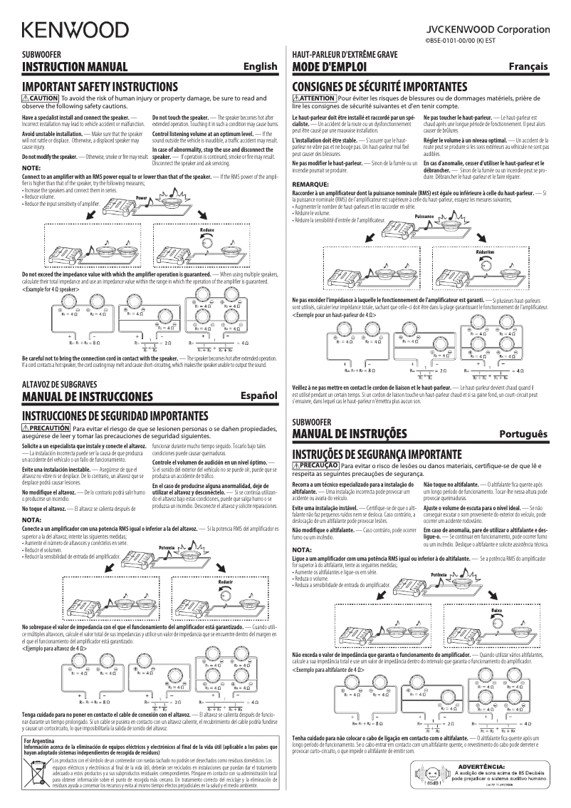 Imagen de la primera página del manual del dispositivo Excelon P-XRW1002DB