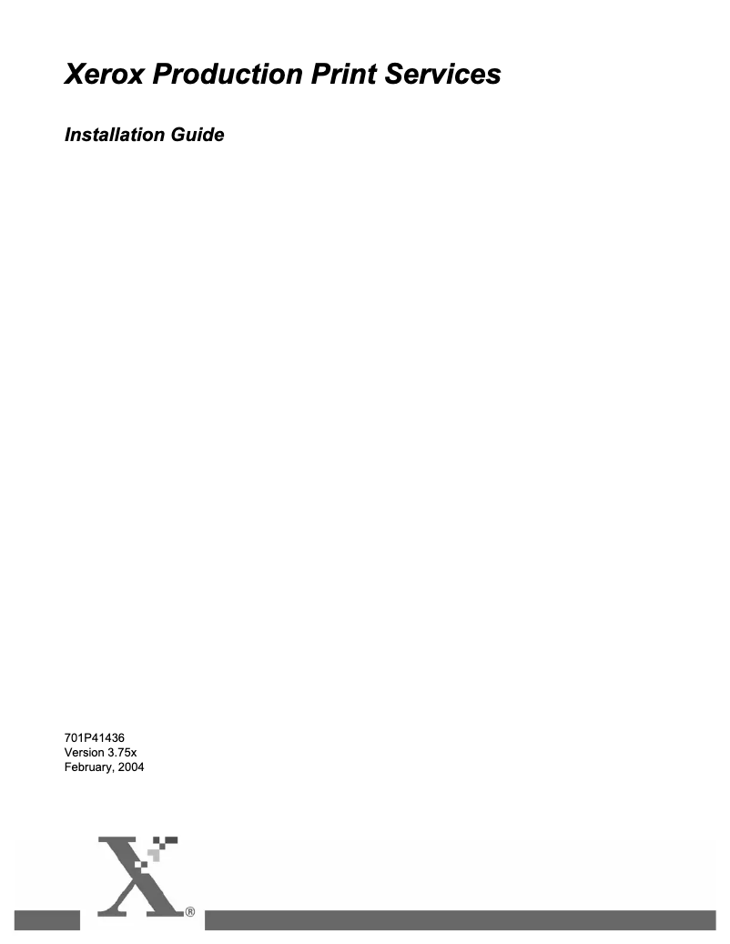 Page 1 de la notice Guide d'installation Xerox DocuPrint 115