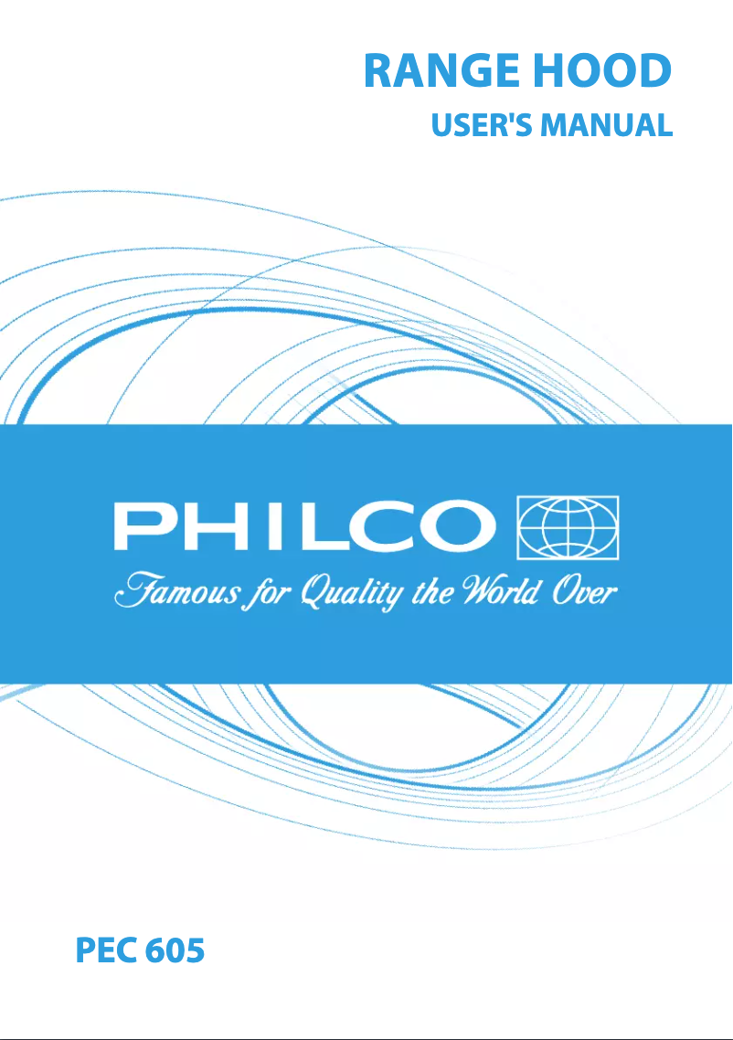Page n°1 - Manuel utilisateur Philco PEC 605