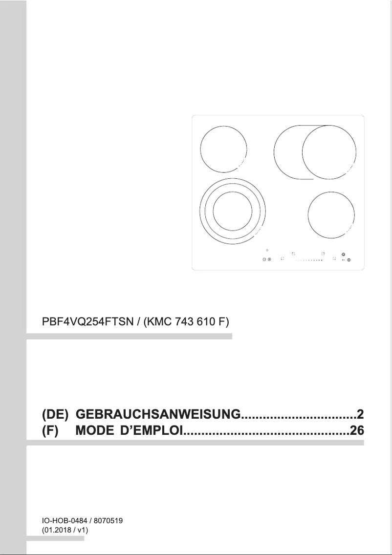 Image de la première page du manuel de l'appareil KMC 743 610 F