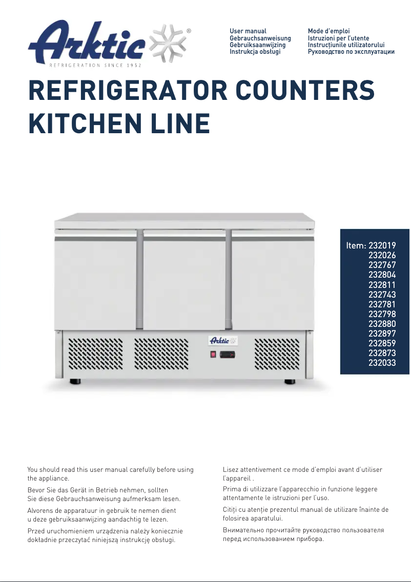 Page 1 de la notice Manuel utilisateur Arktic 232873