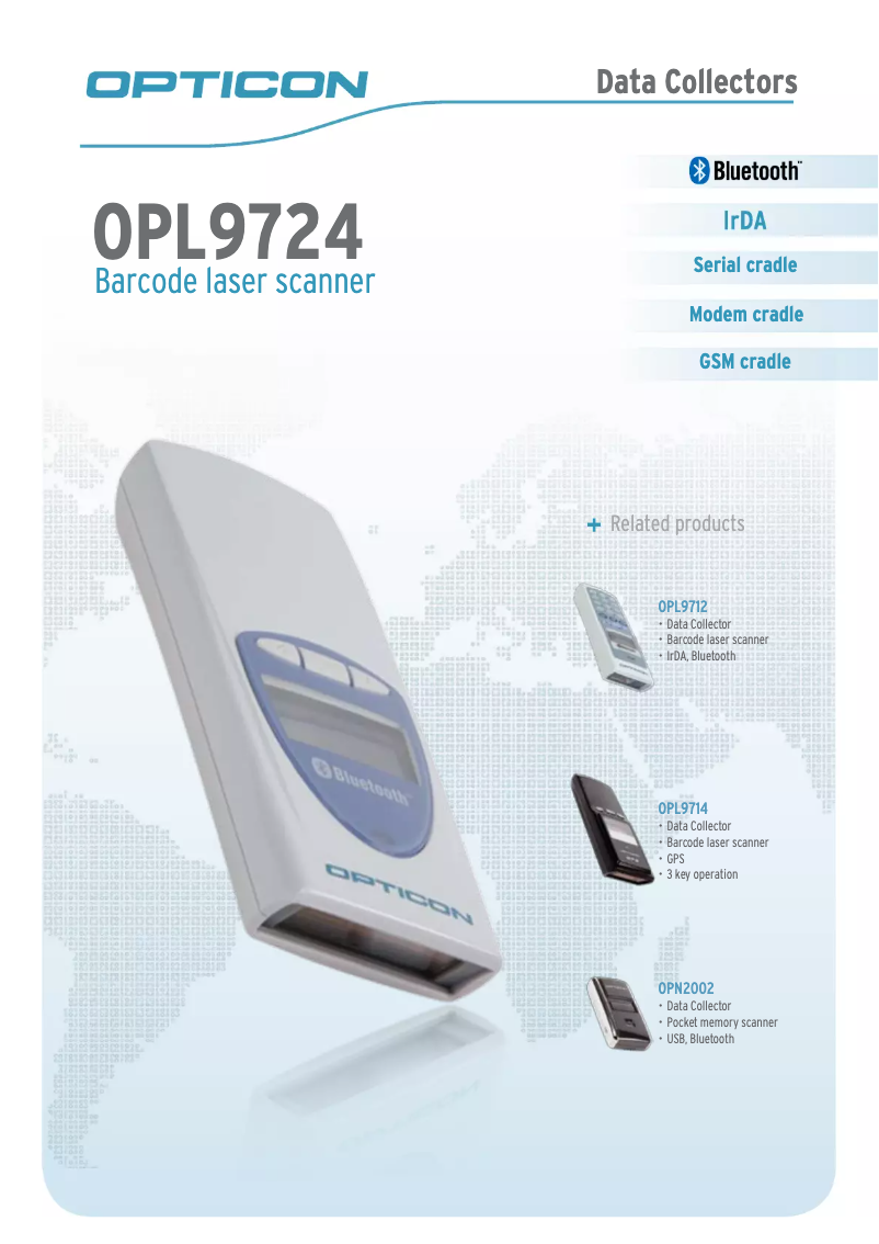 Page n°1 - Manuel utilisateur Opticon OPL-9724