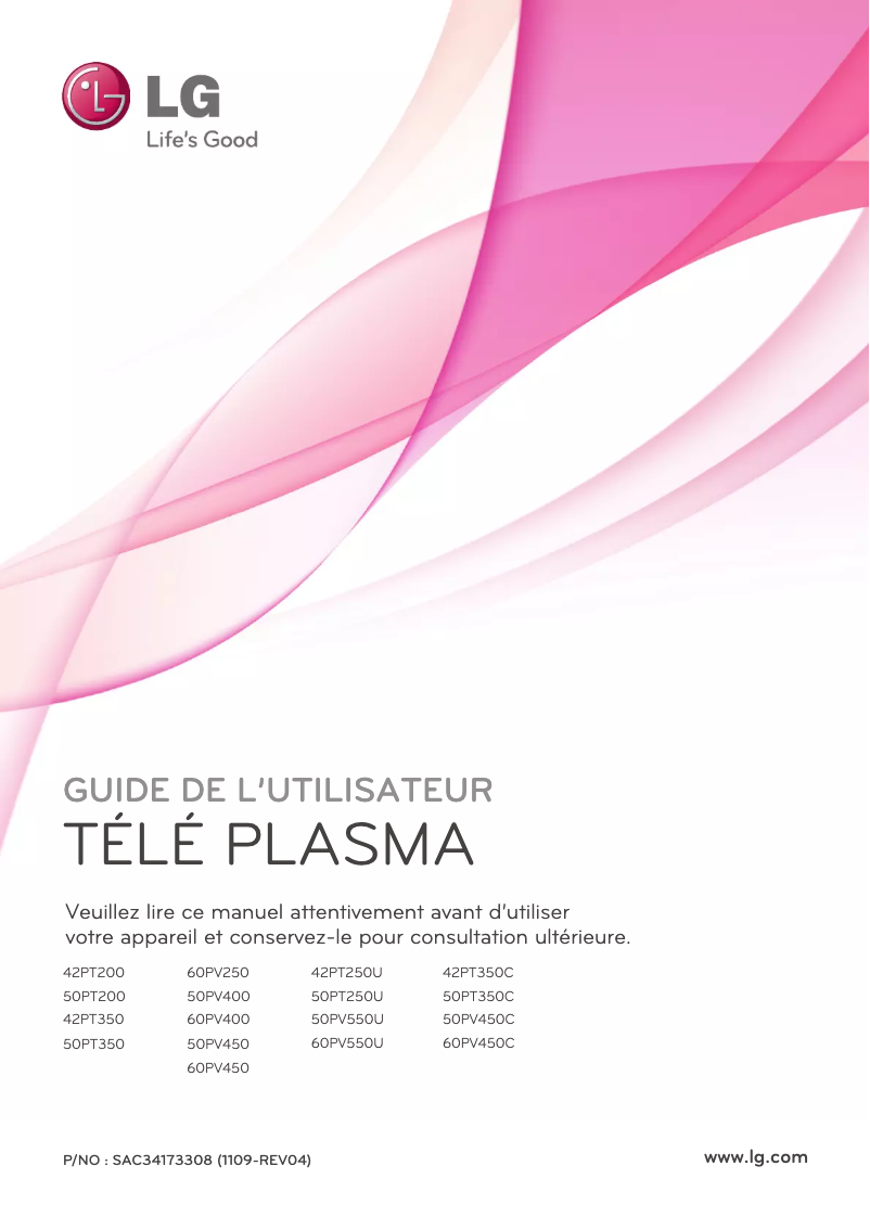 Page n°1 - Manuel utilisateur LG 42PT350C