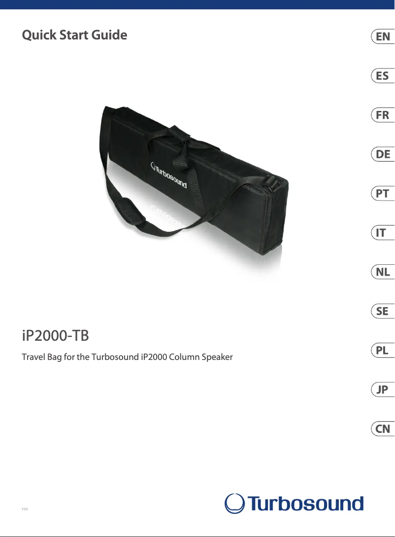 Page n°1 - Guide de démarrage rapide Turbosound iP2000-TB