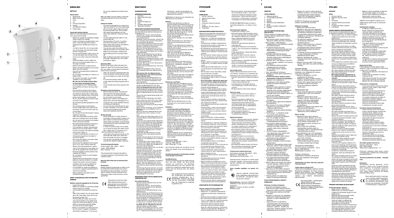 Image de la première page du manuel de l'appareil MW-1006 W