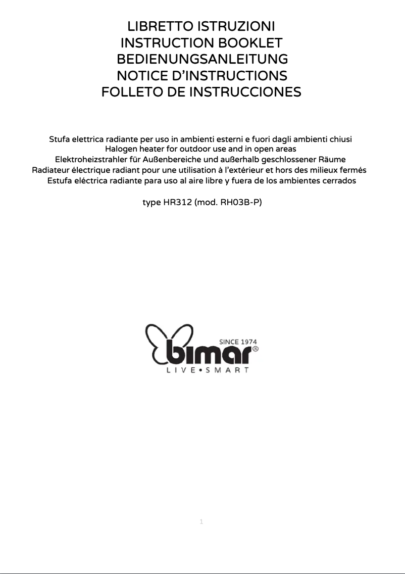 Image de la première page du manuel de l'appareil HR312