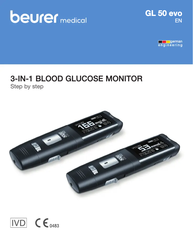 Page 1 de la notice Manuel utilisateur Beurer GL 50 evo