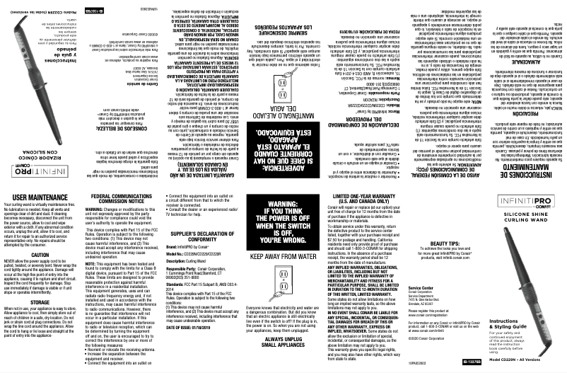 Image de la première page du manuel de l'appareil InfinitiPRO CD229NN