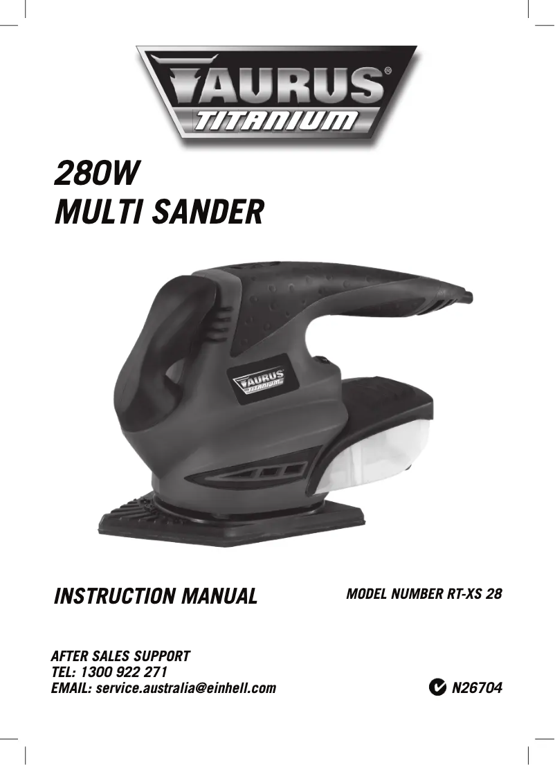 Page 1 de la notice Manuel utilisateur TAURUS Titanium RT-XS 28