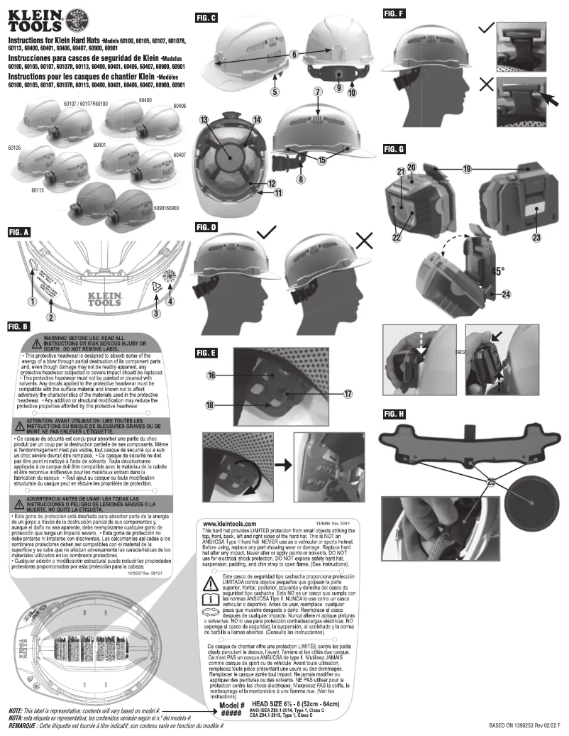 Page 1 de la notice Manuel utilisateur Klein Tools 60107