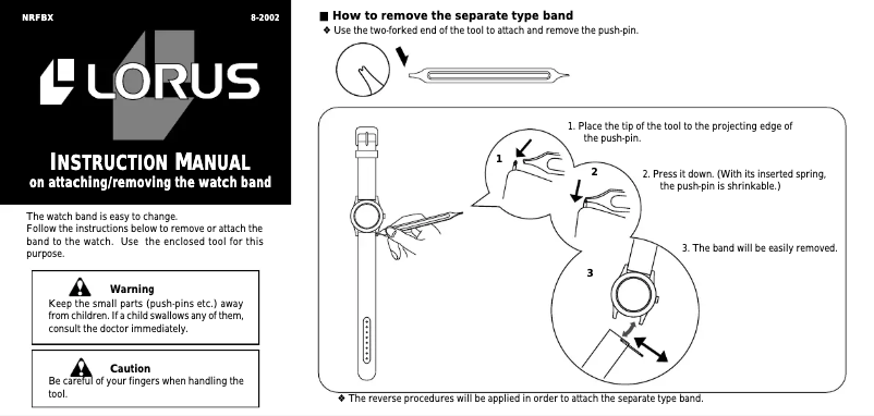Page 1 de la notice Manuel utilisateur Lorus NRFBX