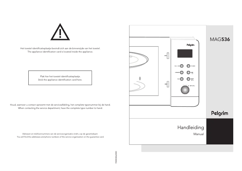 Image de la première page du manuel de l'appareil MAG536