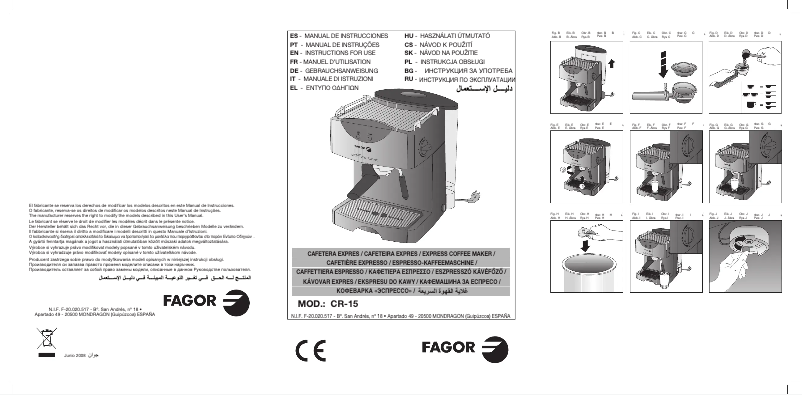 Page n°1 - Manuel utilisateur Fagor CR-15
