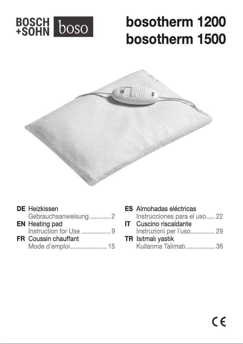 Page 1 de la notice Manuel utilisateur Boso Bosotherm 1200