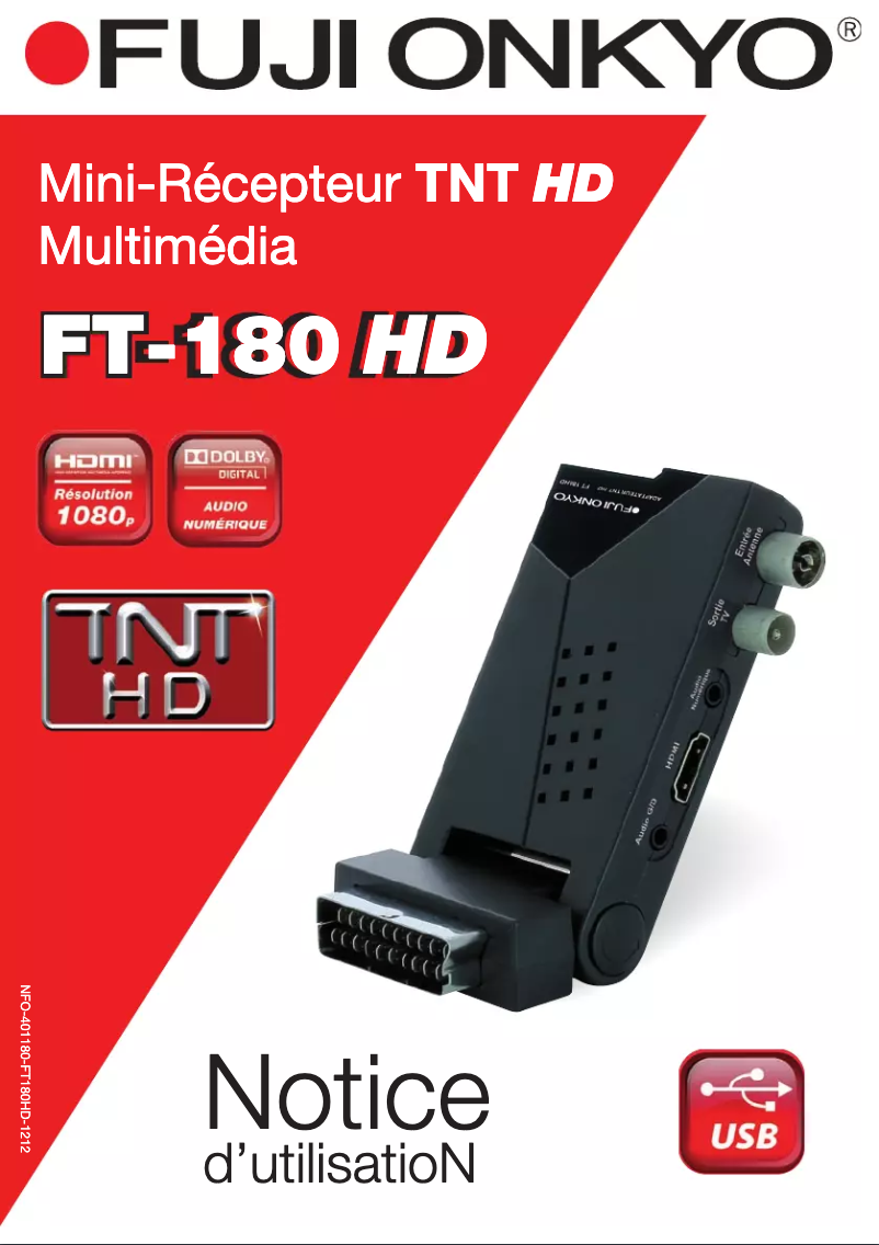 Page n°1 - Manuel utilisateur Fuji Onkyo FT-180 HD