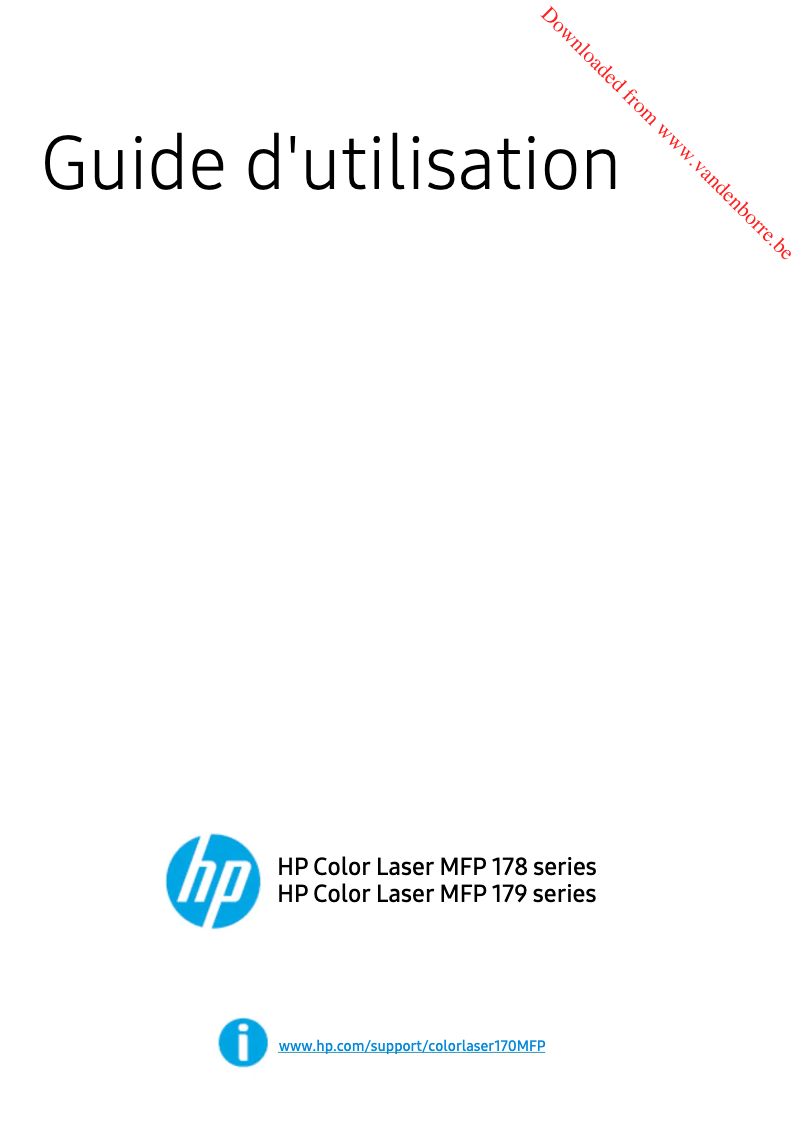 Page 1 de la notice Manuel utilisateur HP Color Laser MFP 179fnw