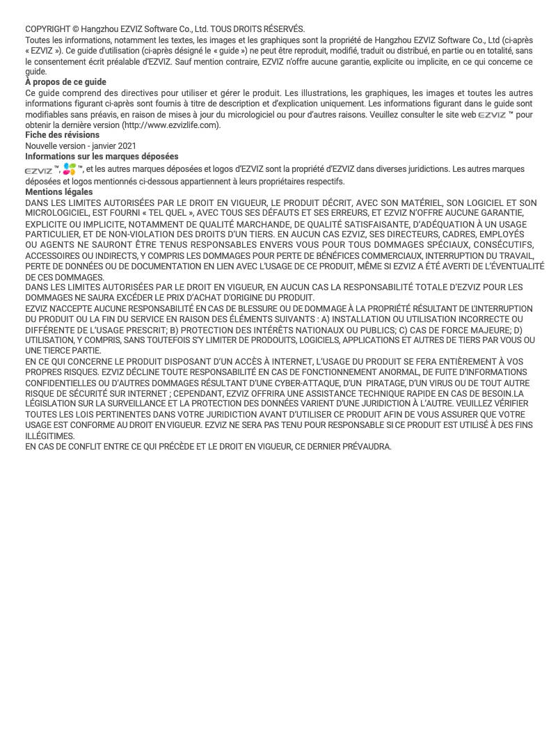 Página 1 del manual Manual de usuario EZVIZ EB250A