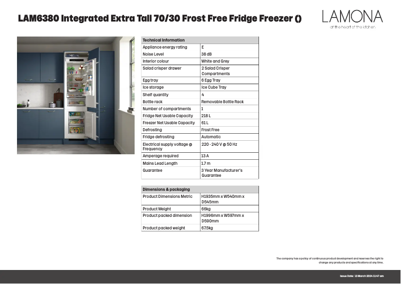 Image de la première page du manuel de l'appareil LAM6380