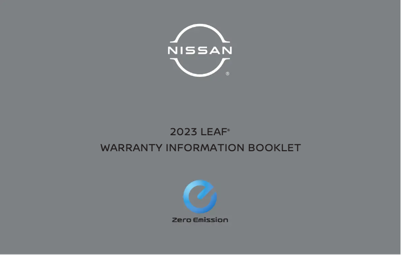 Image de la première page du manuel de l'appareil LEAF (2023)