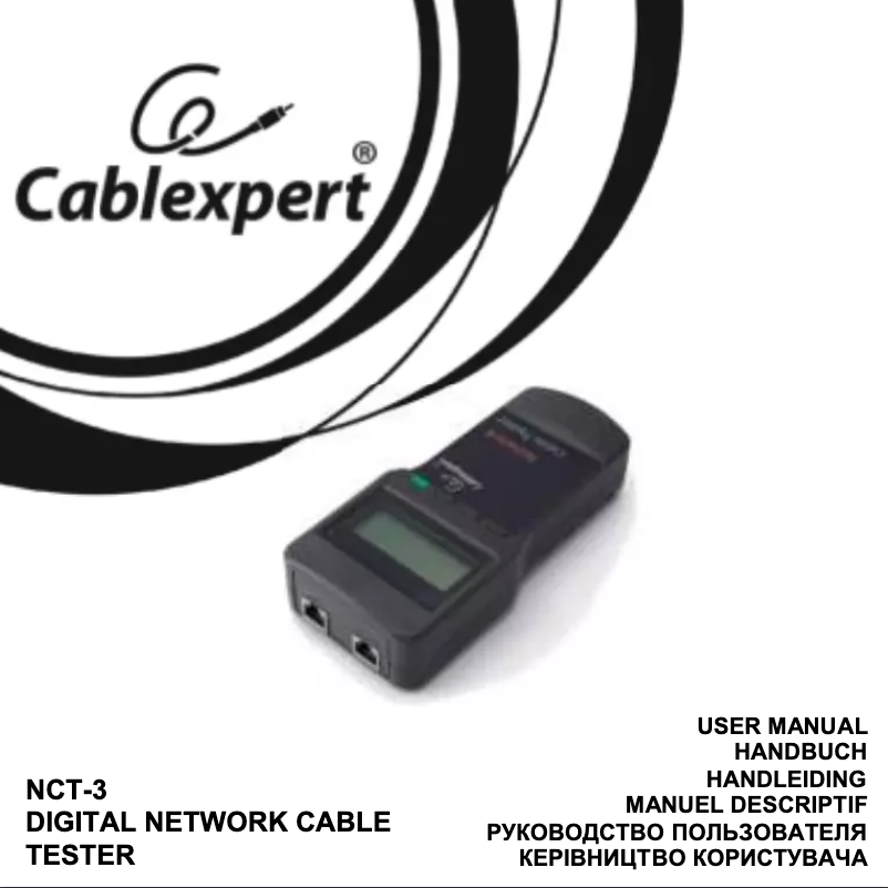 Página 1 del manual Manual de usuario Cablexpert NCT-3