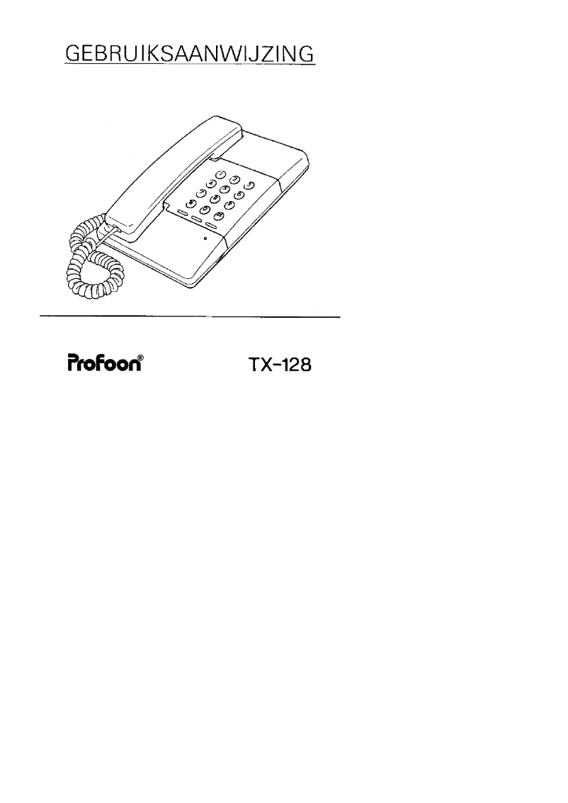 Image de la première page du manuel de l'appareil TX-128