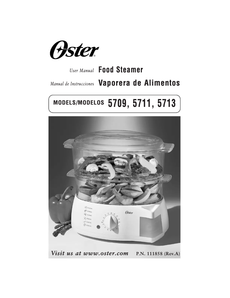 Page n°1 - Manuel utilisateur Oster 5713