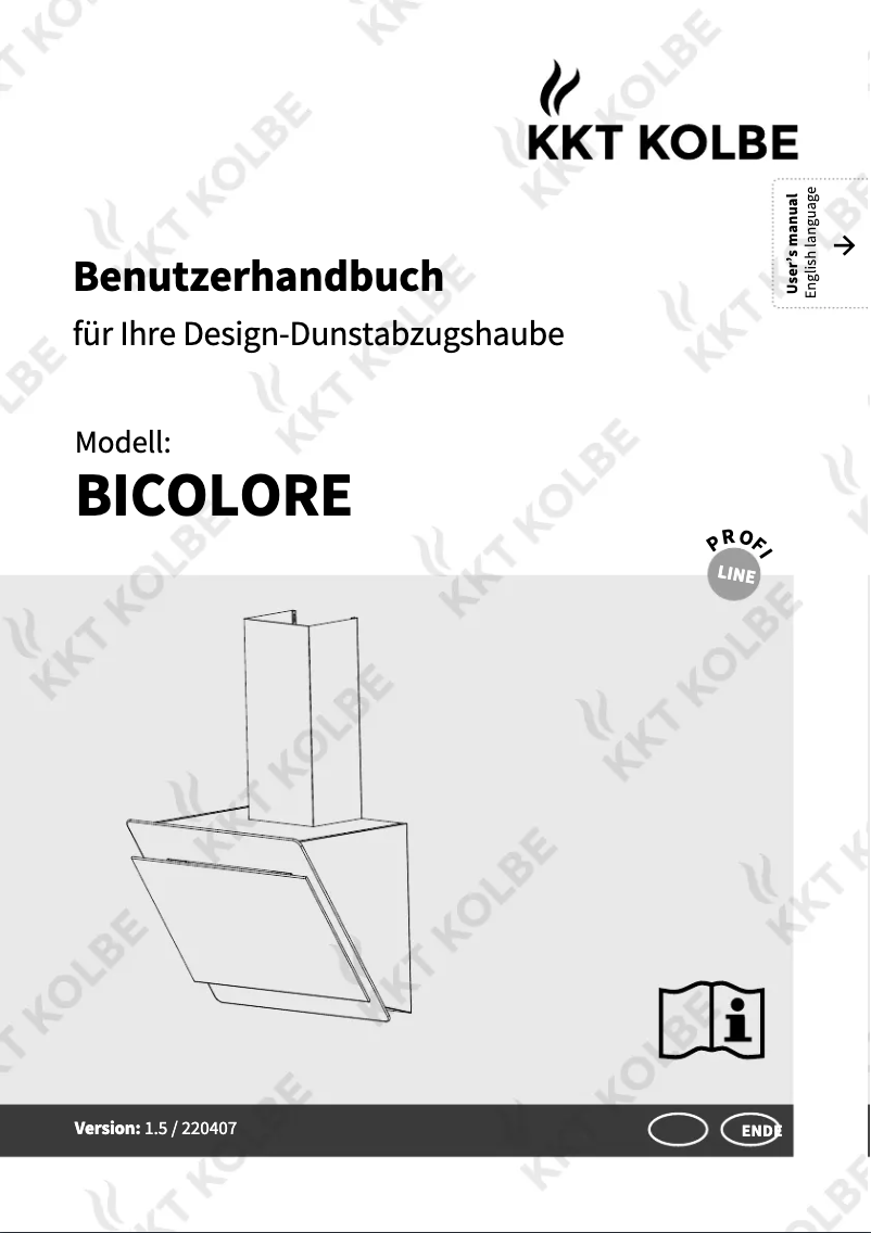 Page 1 de la notice Manuel utilisateur KKT Kolbe BICOLORE606S