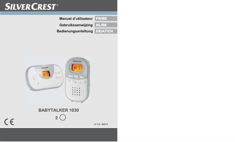Page 1 de la notice Manuel utilisateur SilverCrest Babytalker 1030