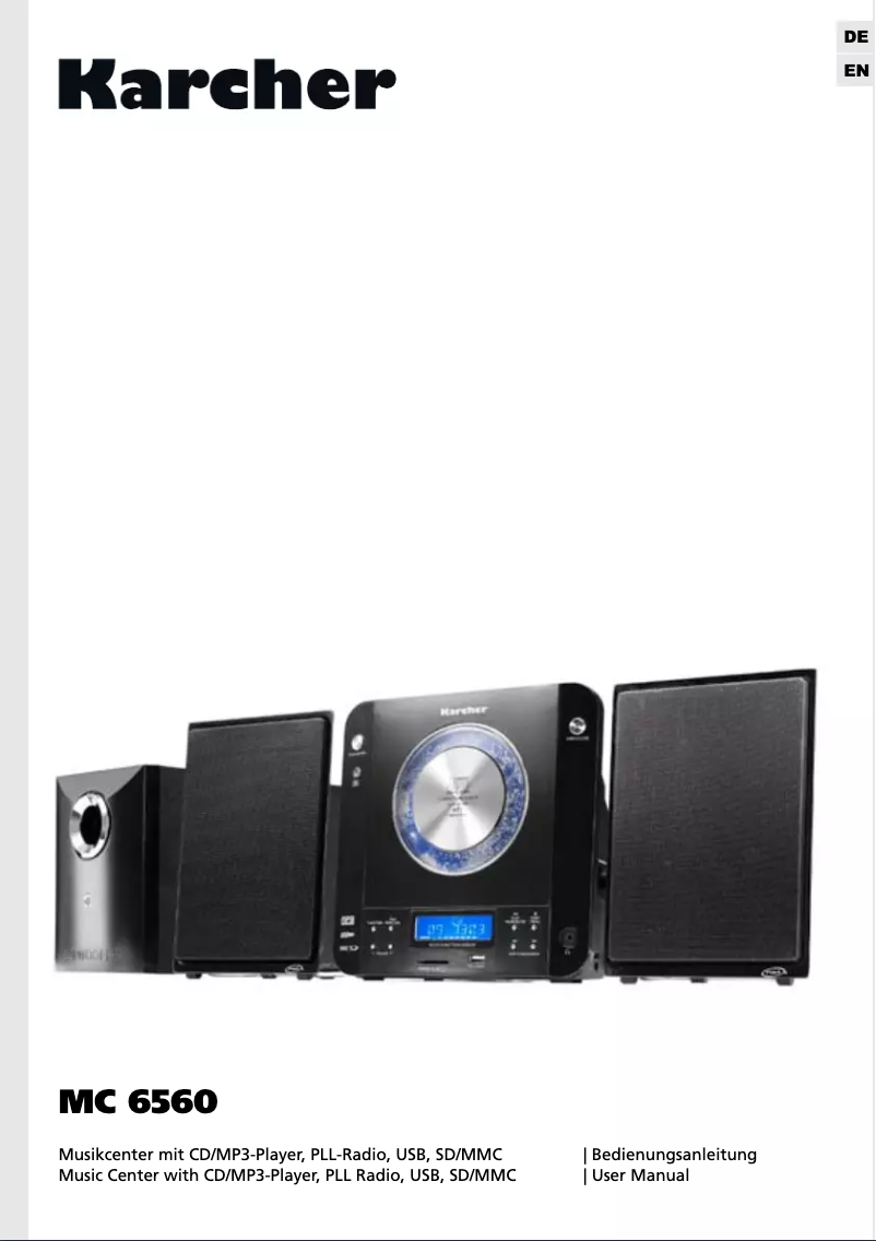 Página 1 del manual Manual de usuario Karcher Audio MC 6560