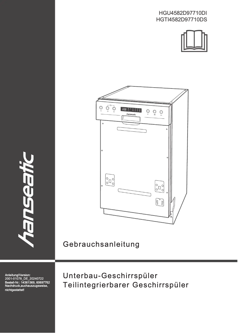 Image de la première page du manuel de l'appareil HGU4582D97710DI