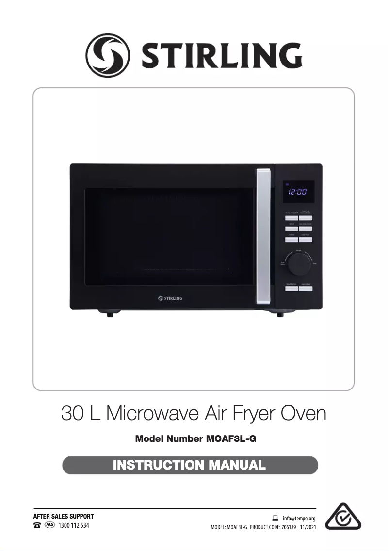 Page 1 de la notice Manuel utilisateur Stirling MOAF3L-G
