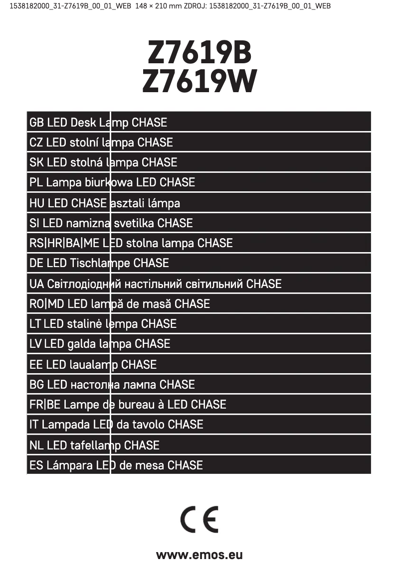 Image de la première page du manuel de l'appareil Z7619B