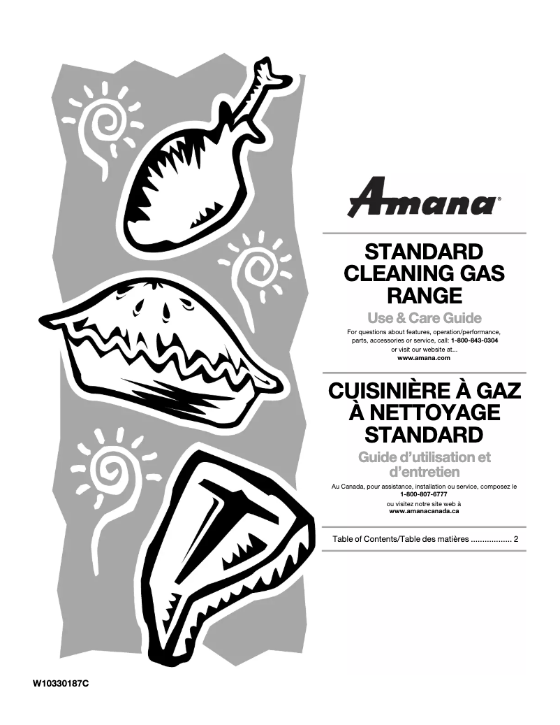 Page 1 de la notice Manuel utilisateur Amana AGR3311