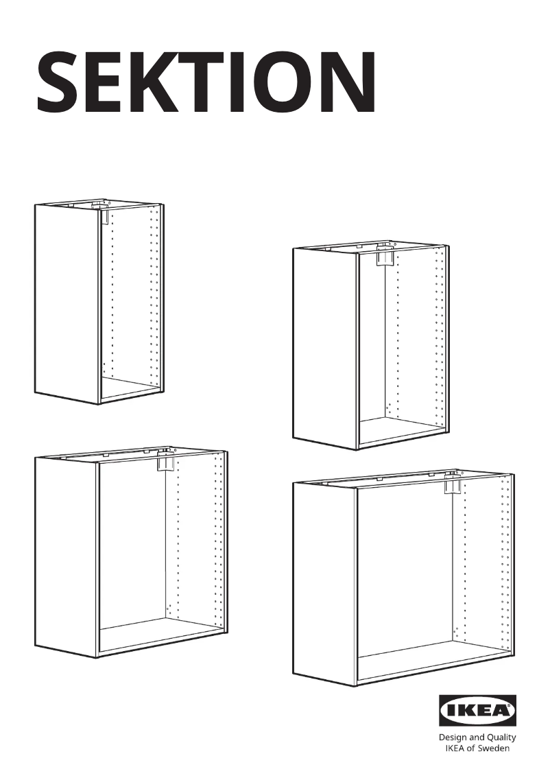 Página 1 del manual Manual de usuario Ikea SEKTION 502.653.90