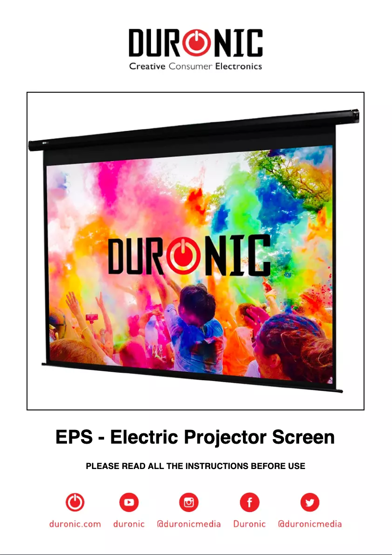 Page n°1 - Manuel utilisateur Duronic EPS