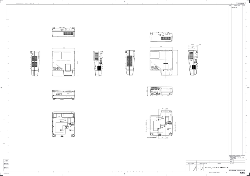 Página 1 del manual Dibujo técnico NEC UM361Xi