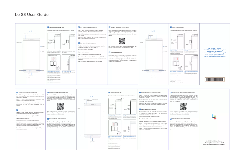 Image de la première page du manuel de l'appareil Le S3