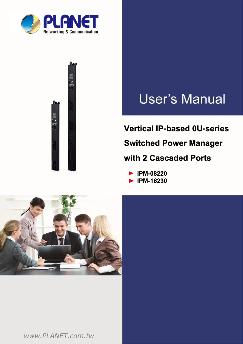 Page n°1 - Manuel utilisateur Planet IPM-08220