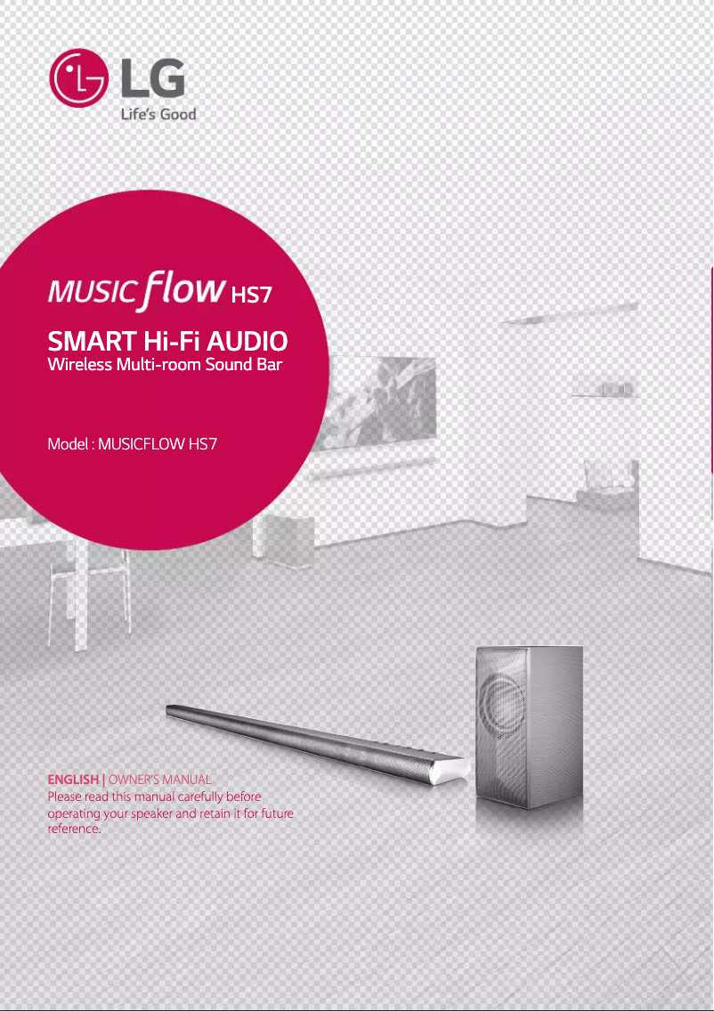 Page n°1 - Manuel utilisateur LG Musicflow HS7