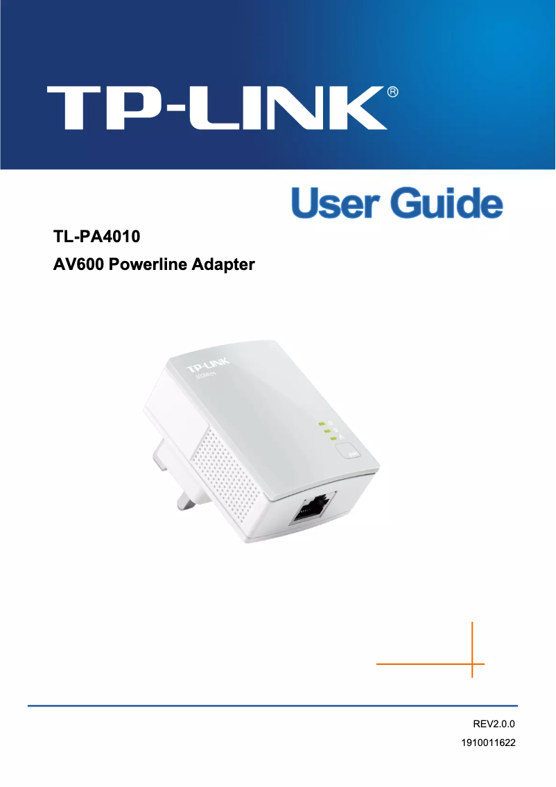 Page n°1 - Guide d'installation TP-Link TL-PA4010 KIT