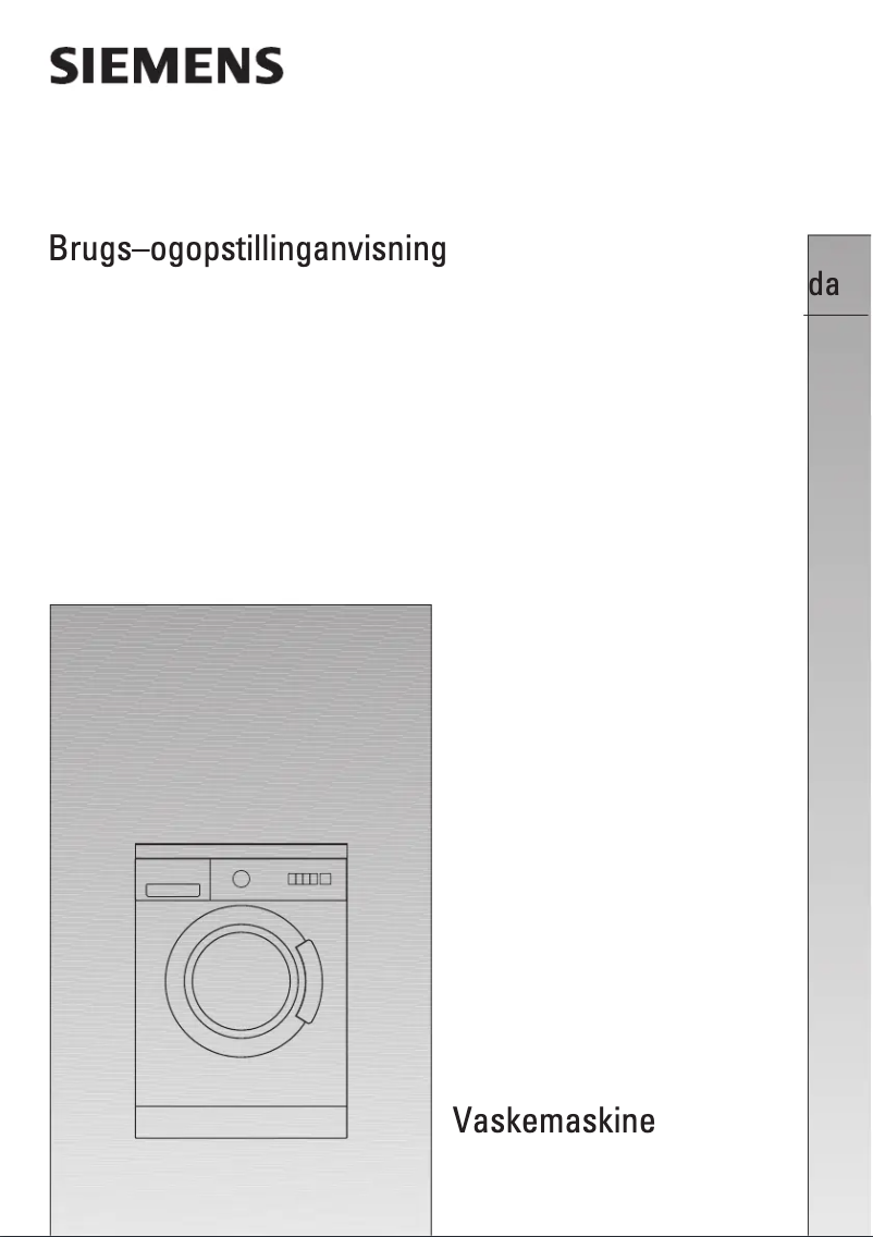 Page 1 de la notice Manuel utilisateur Siemens WXLP1657SN