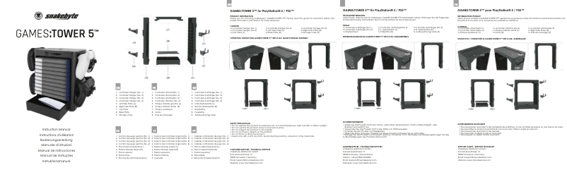 Page 1 de la notice Manuel utilisateur Snakebyte GAMES:TOWER 5