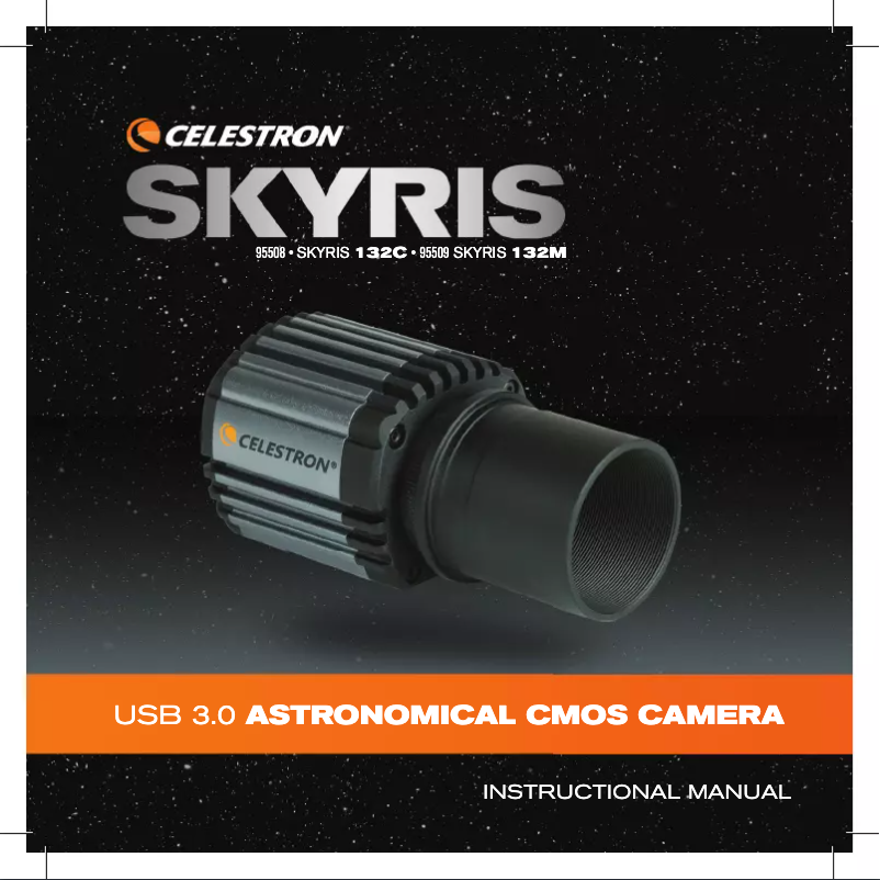 Page 1 de la notice Manuel utilisateur Celestron Skyris 132C