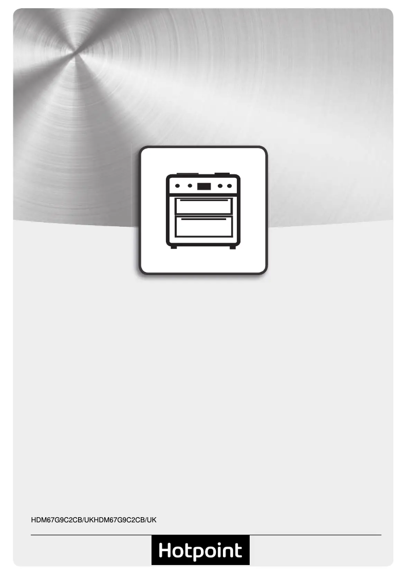 Page 1 de la notice Instructions / montage Hotpoint HDM67G9C2CB/UK