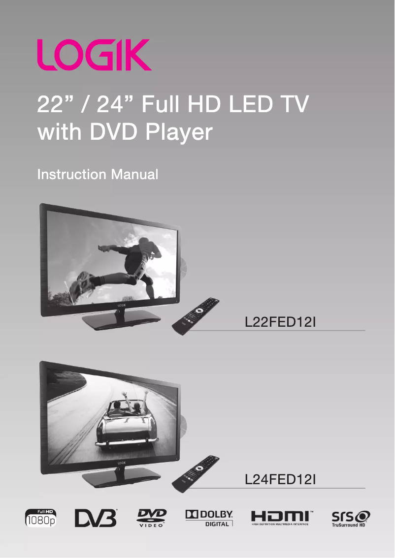 Image de la première page du manuel de l'appareil L22FED12I